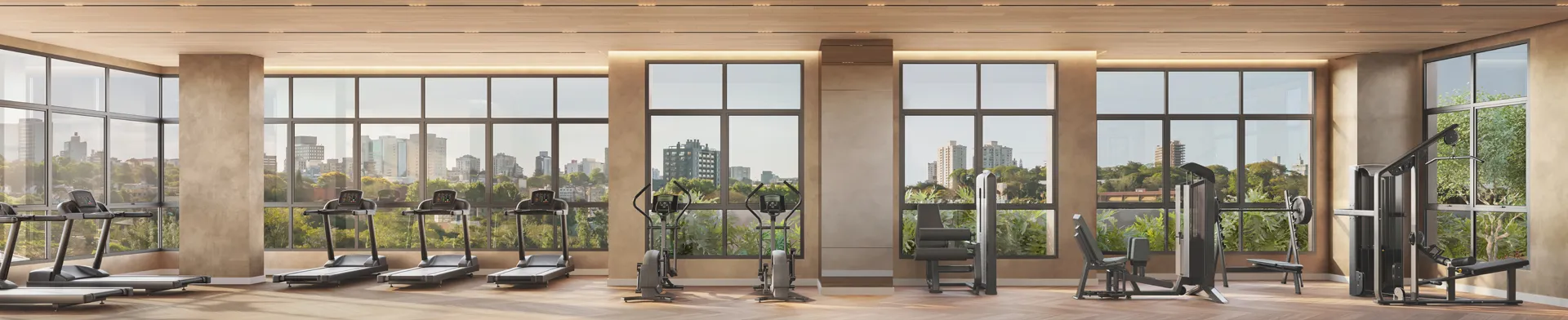 Espaço fitness do Green View Residence